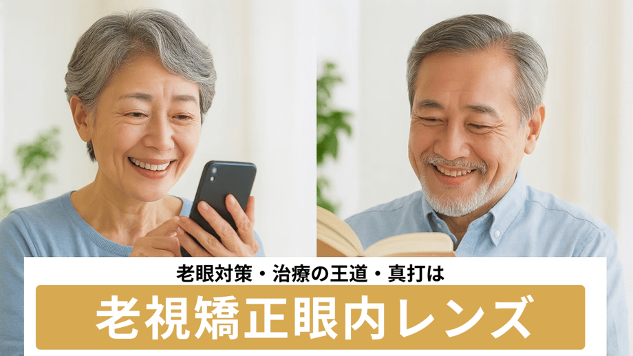 ブログをアップしました！老眼対策・治療の王道・王様・真打ちは、やはり「老視矯正眼内レンズ」サムネイル画像